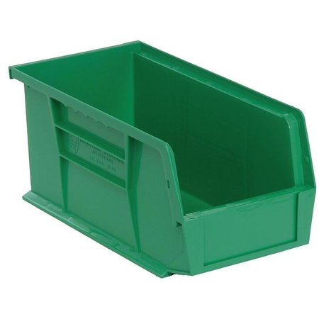 QUANTUM STORAGE SYSTEMS Ultra Ultra Stack and Hang Bin, 35 lb Capacity, Polypropylene, Green RQUS230GN-UPC